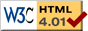 This webpage is valid 4.01 HTML